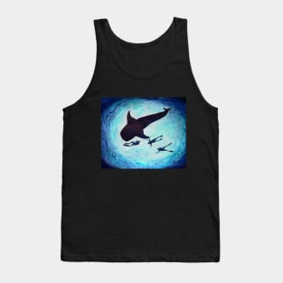 Whale shark and diver Tank Top